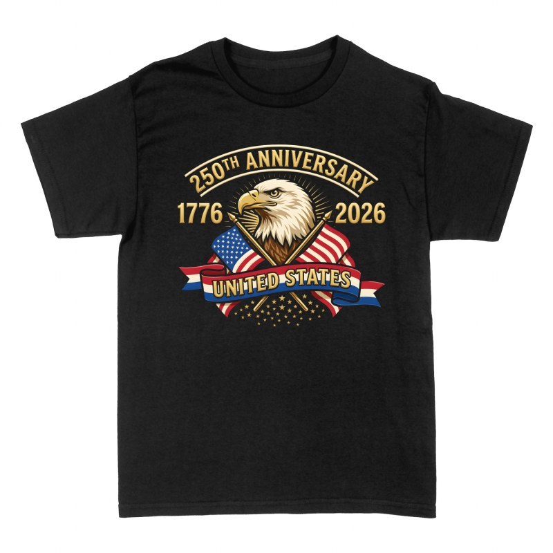T-shirts: USA 250th Anniversary Eagle