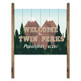 Wall Stickers: Wood sign Welcome Twin Peaks