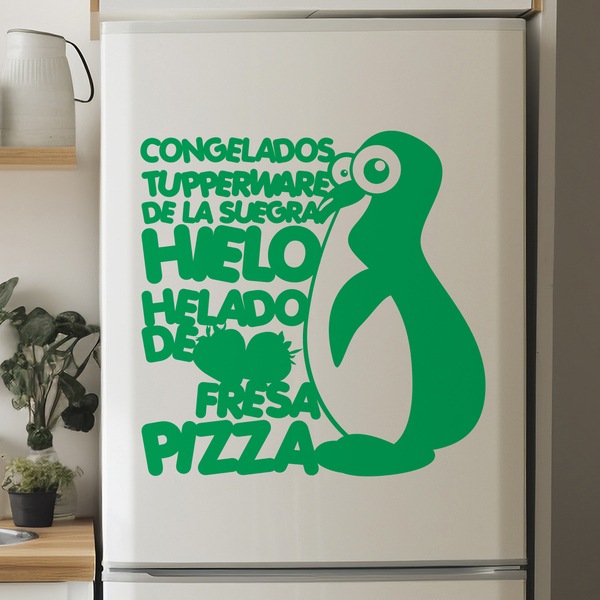 Wall Stickers: Penguin keeper of the freezer