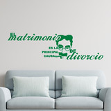 Wall Stickers: Matrimonio Divorcio - Groucho Marx 2