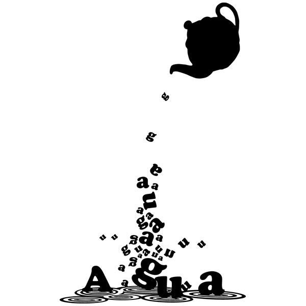 Wall Stickers: Teapot with water