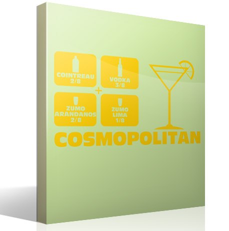 Wall Stickers: Cocktail Cosmopolitan