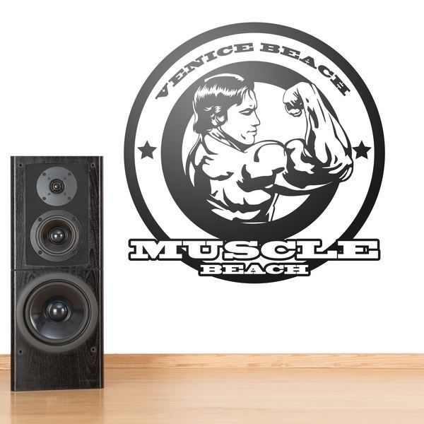 Wall Stickers: Muscle Beach Bodybuilder
