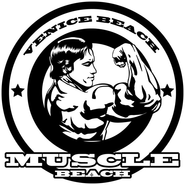 Wall Stickers: Muscle Beach Bodybuilder