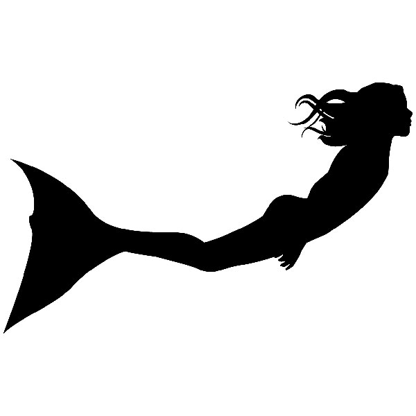 Stickers for Kids: Mermaid swimming