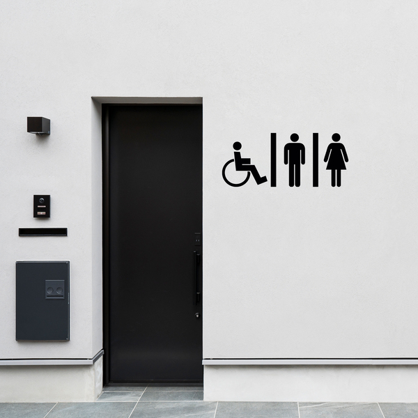 Wall Stickers: WC Mixto disabled people