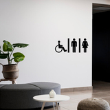 Wall Stickers: WC Mixto disabled people 3