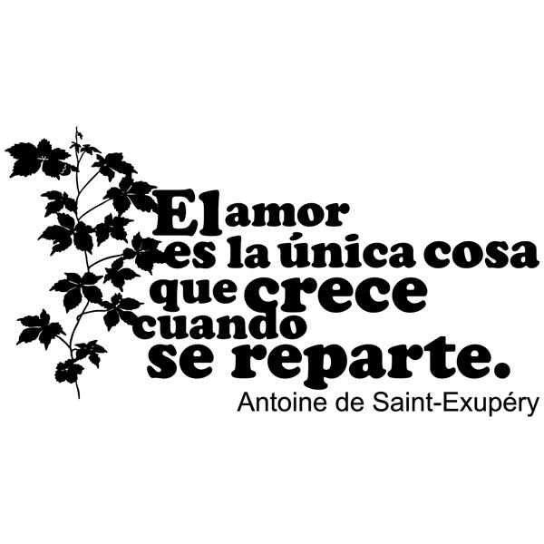 Wall Stickers: Amor Crece Exupery