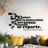 Wall Stickers: Amor Crece Exupery 2
