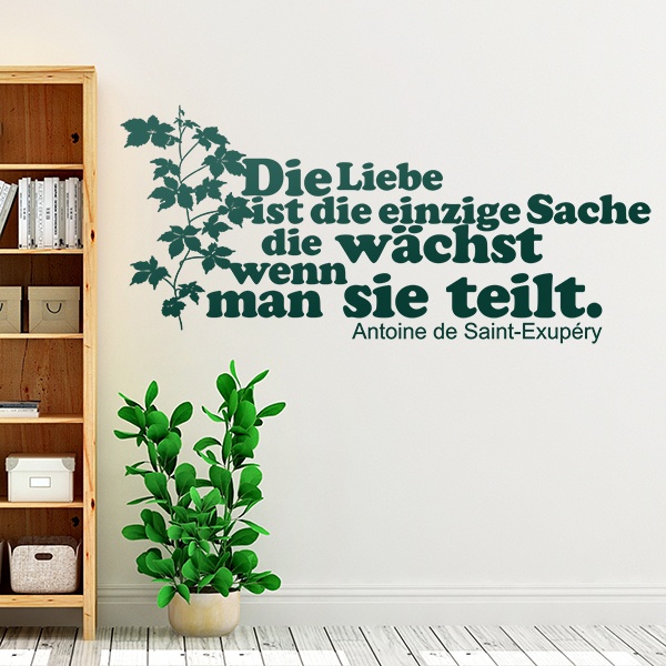 Wall Sticker Die Liebe Ist Die Einzige Sache Muraldecal Com