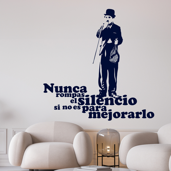 Wall Stickers: Charlot silencio