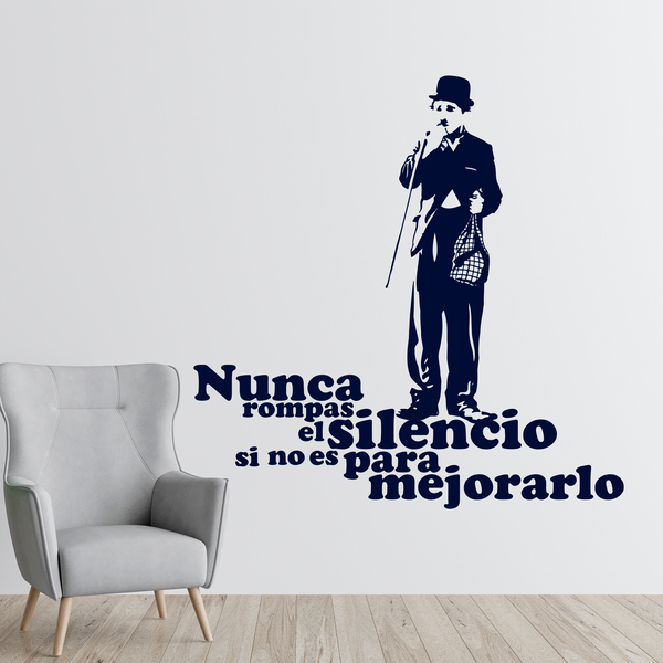 Wall Stickers: Charlot silencio