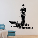 Wall Stickers: Charlot silencio 4