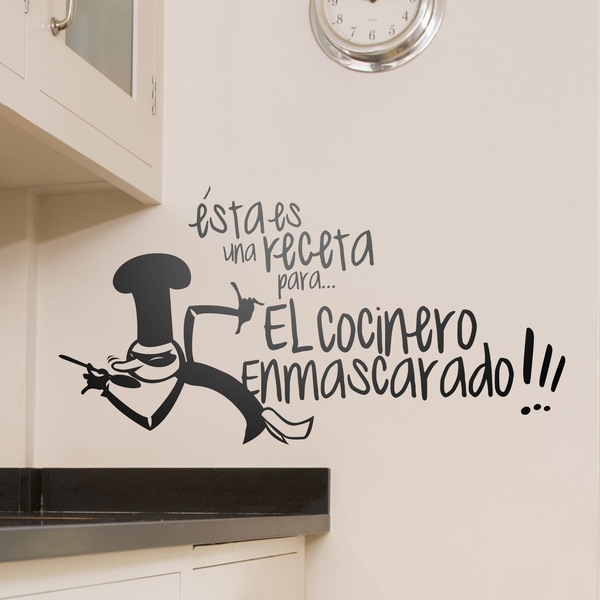 Wall Stickers: Masked Cook recipe