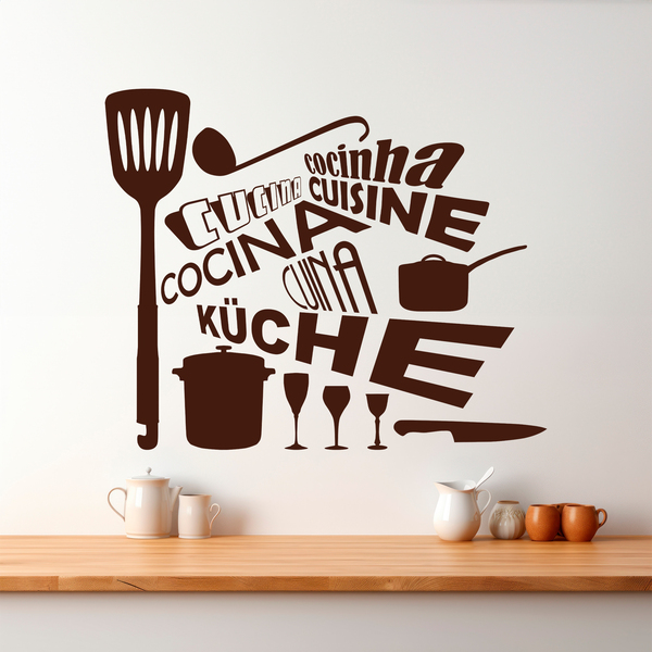 Wall Stickers: Kitchen languages