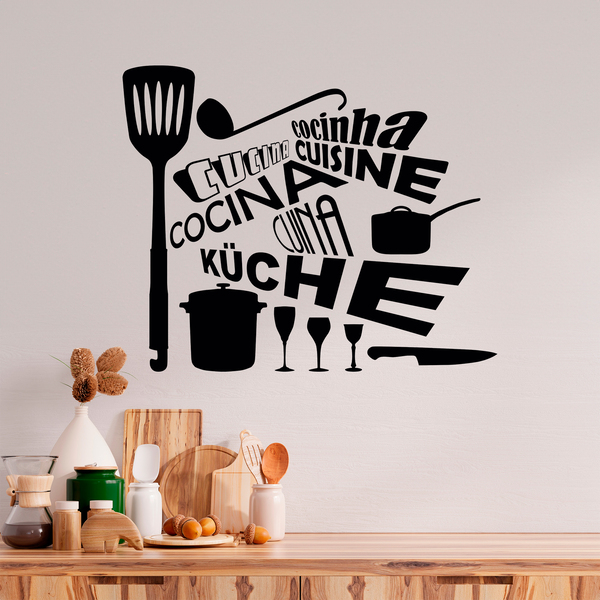 Wall Stickers: Kitchen languages