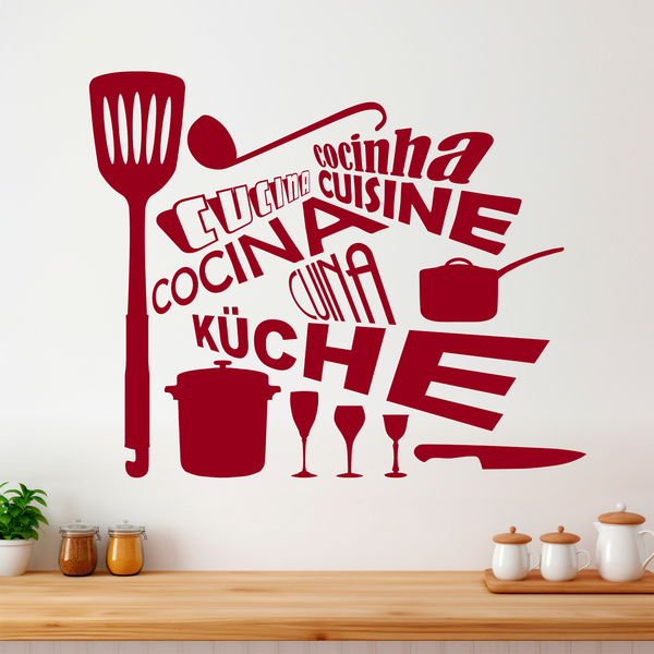 Wall Stickers: Kitchen languages