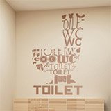 Wall Stickers: Toilet languages 2