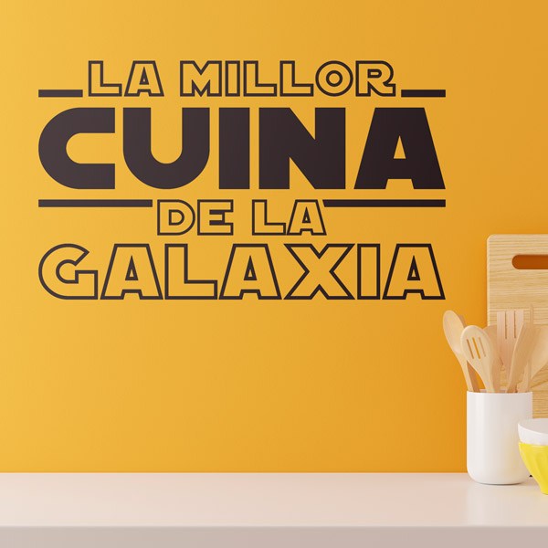 Wall Stickers: The Best Kitchen in the Galaxy in Catalan