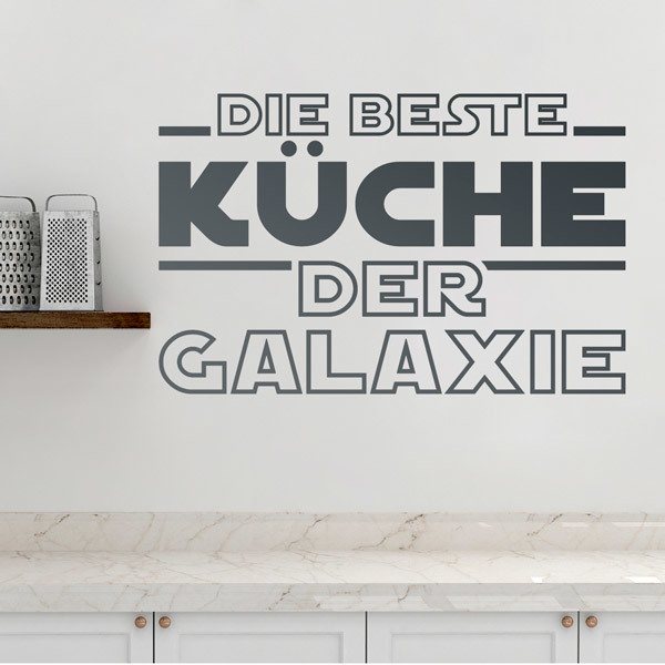 Wall Stickers: The Best Kitchen in the Galaxy in German