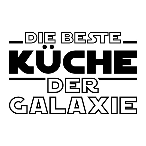 Wall Stickers: The Best Kitchen in the Galaxy in German