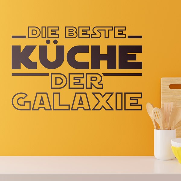 Wall Stickers: The Best Kitchen in the Galaxy in German