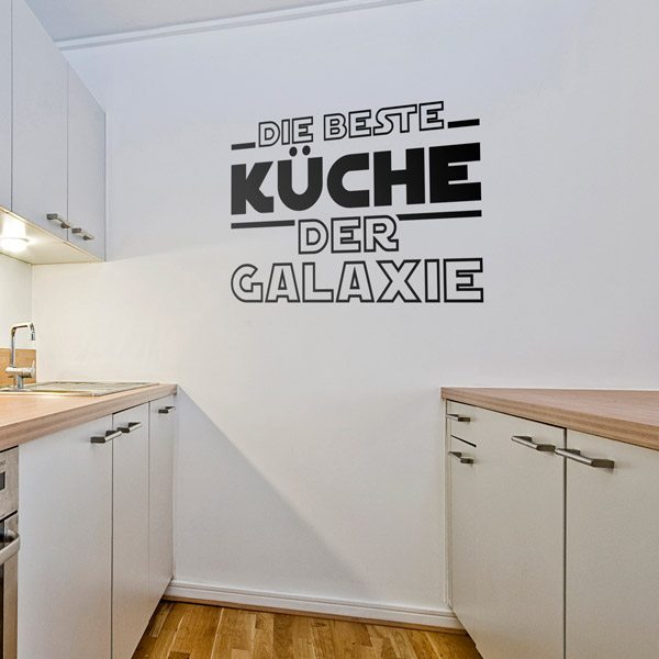 Wall Stickers: The Best Kitchen in the Galaxy in German