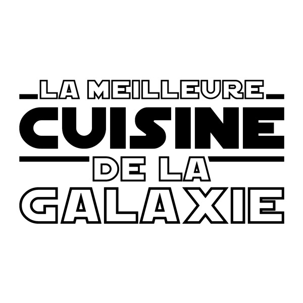 Wall Stickers: The Best Kitchen in the Galaxy in French