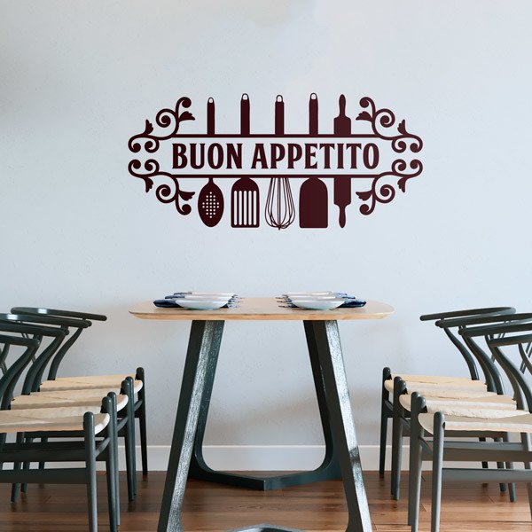 Wall Stickers: Enjoy Your Meal in Italian