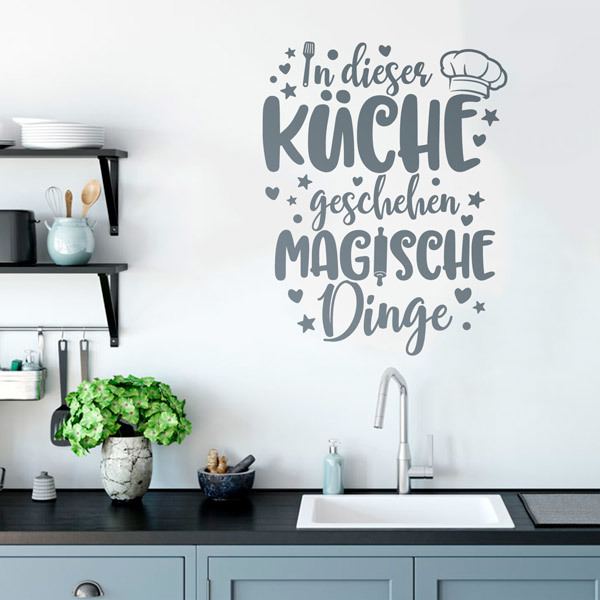 Wall Stickers: Magic Kitchen in German