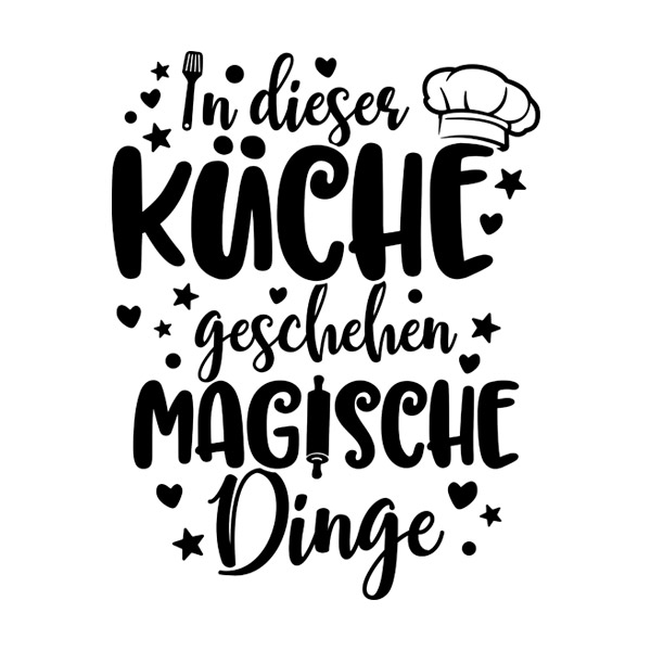 Wall Stickers: Magic Kitchen in German