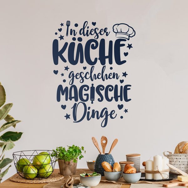 Wall Stickers: Magic Kitchen in German