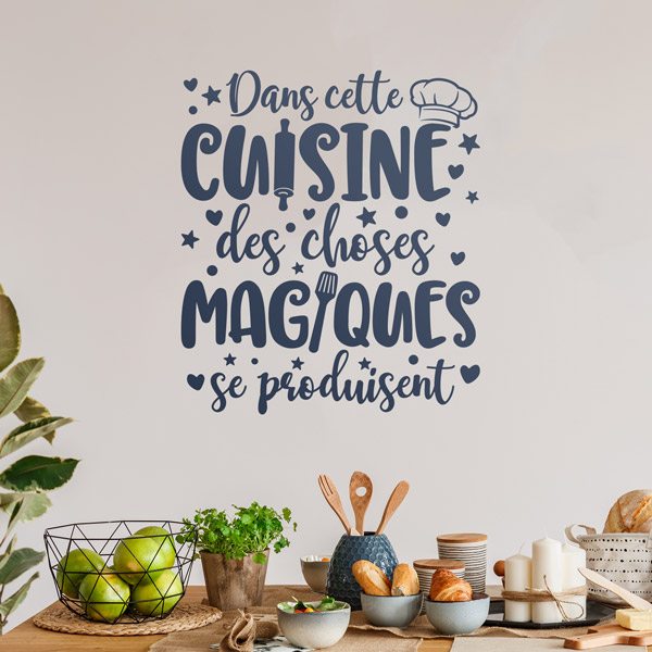 Wall Stickers: Magic Kitchen in French