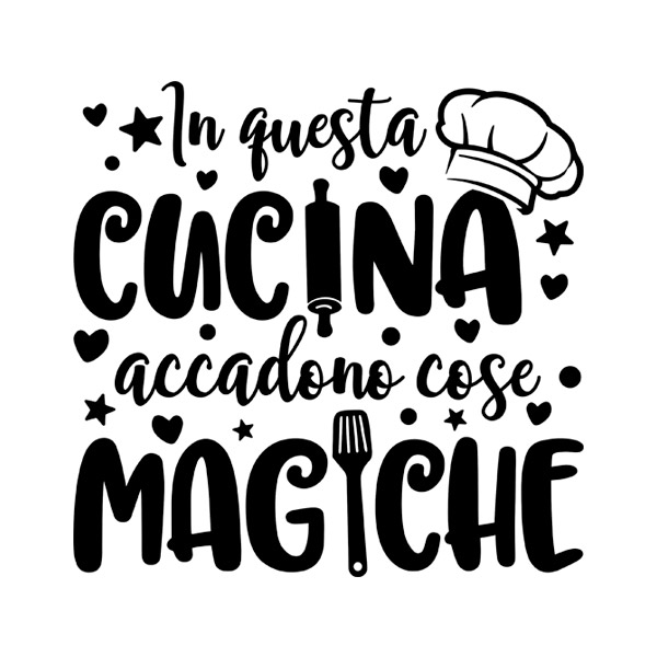 Wall Stickers: Magic Kitchen in Italian