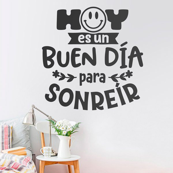 Wall Stickers: Today is a good day to smile