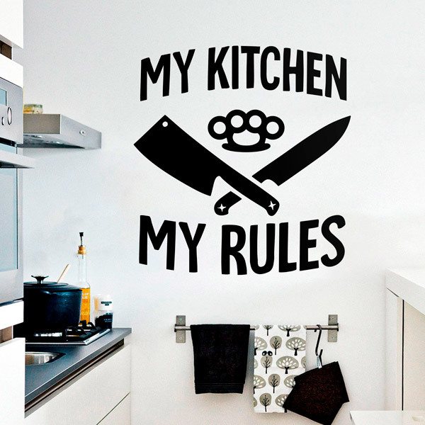 Wall Stickers: My Kitchen my Rules 0