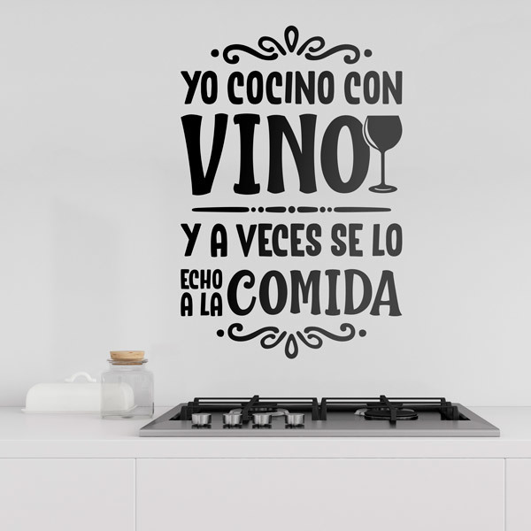 Wall Stickers: I Cook with Wine 0