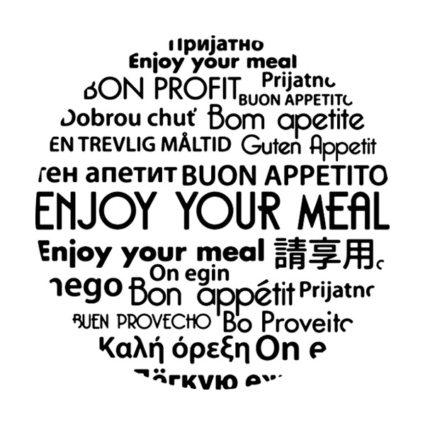 Wall Stickers: Enjoy yout meal