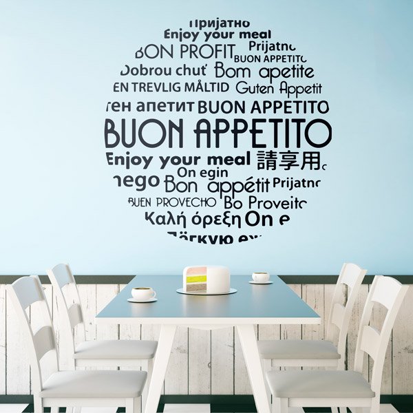 Wall Stickers: Enjoy Your Meal Italian II