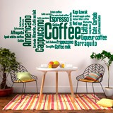 Wall Stickers: Coffee in Languages 2