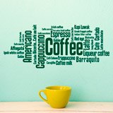Wall Stickers: Coffee in Languages 3