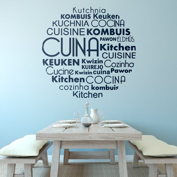 Wall Stickers: Cuisine Languages in Catalan