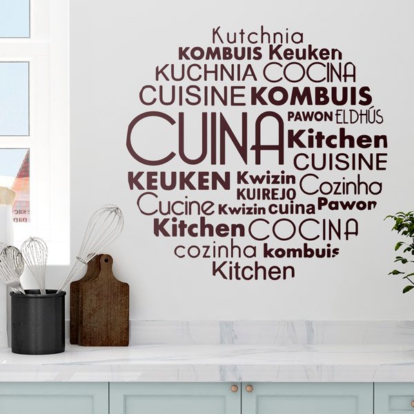 Wall Stickers: Cuisine Languages in Catalan