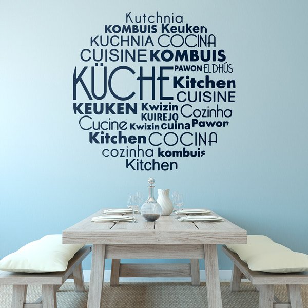 Wall Stickers: Cooking Languages in German