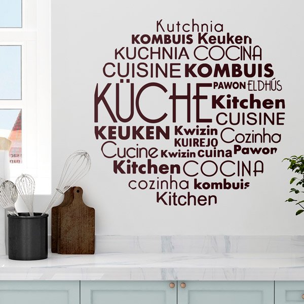 Wall Stickers: Cooking Languages in German