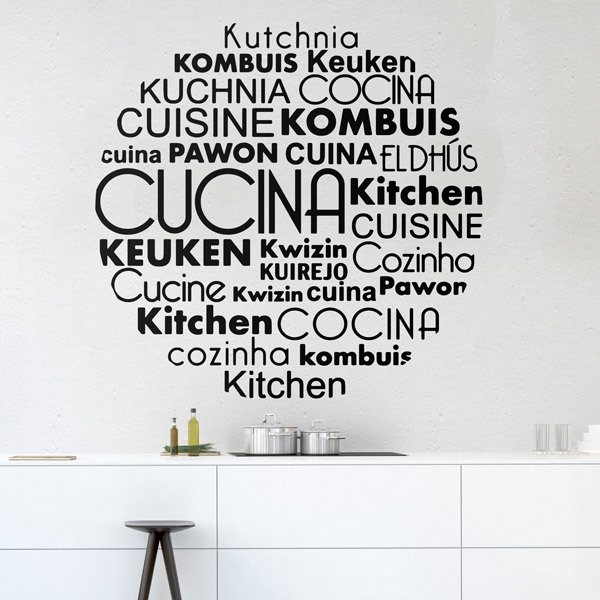 Wall Stickers: Cooking Languages in Italian