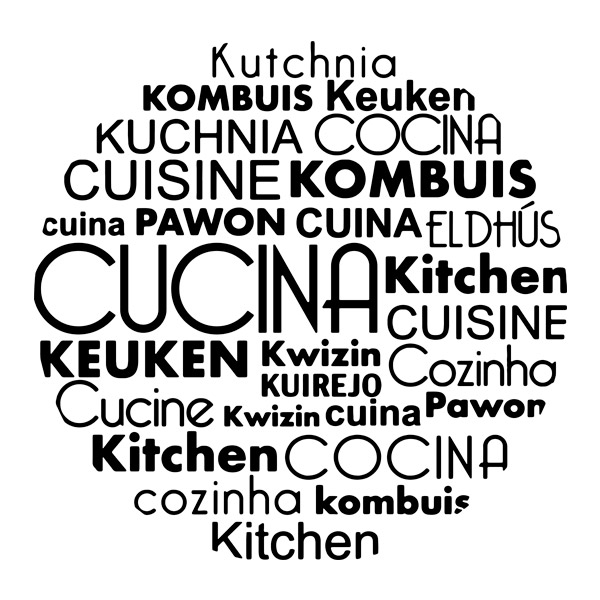 Wall Stickers: Cooking Languages in Italian
