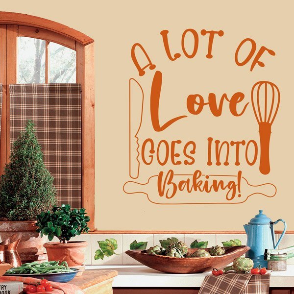 Wall Stickers: A lot of love goes into baking!