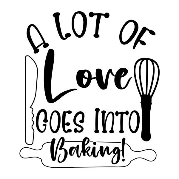 Wall Stickers: A lot of love goes into baking!