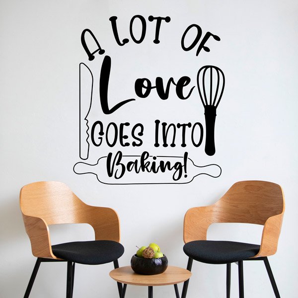 Wall Stickers: A lot of love goes into baking!